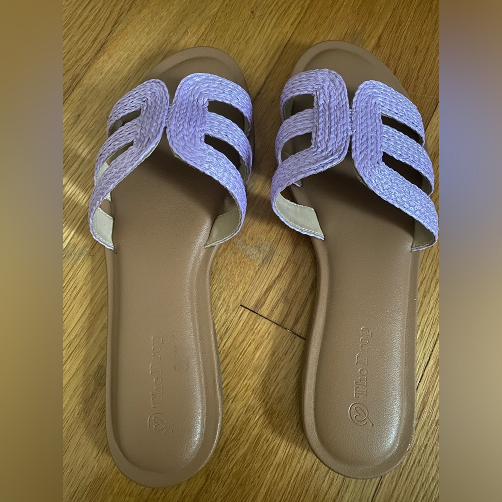 Purple sandals